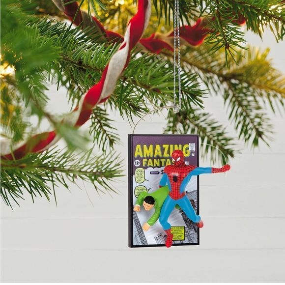 Hallmark Marvel Spider-Man Amazing Fantasy 60th Anniversary Ornament NWT - Picture 4 of 9